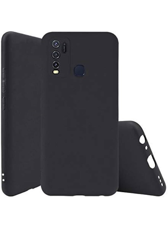 Protective Cover For Vivo Y50 , Slim Fit Soft Back  TPU Case Flexible Silicone Cover Compatible For Vivo Y50 - Black